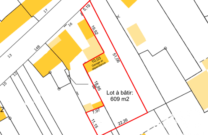 Vente Terrain à bâtir 609 m&sup2; — photo 2