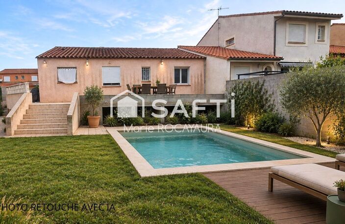 PERPIGNAN, MAISON T4, PLAIN PIED, 3 FACES AVEC JARDIN PISCINABLE — photo 3