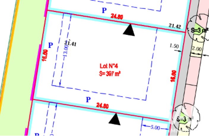 Vente Terrain à bâtir 397 m&sup2; — photo 3