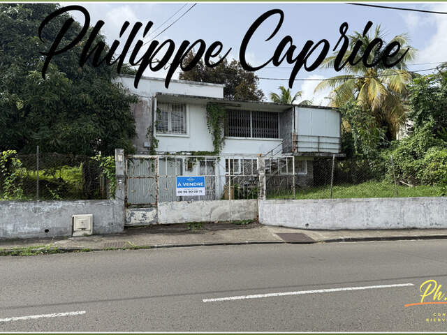 Terrain 973 m² avec maison à rénover – Fontaine Didier – Fort-de-France | Emplacement premium — photo du bien