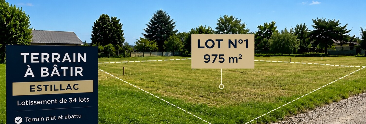 Terrain  975 m² à vendre à Estillac (47310)
