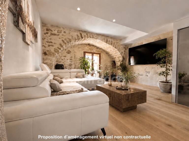 GIGEAN(34), À VENDRE MAISON DE VILLAGE RÉNOVÉE P4, SURFACE TOTALE 126 m2, TERRASSE 10 m2, GARAGE 26 m2, CENTRE VILLE — photo 1