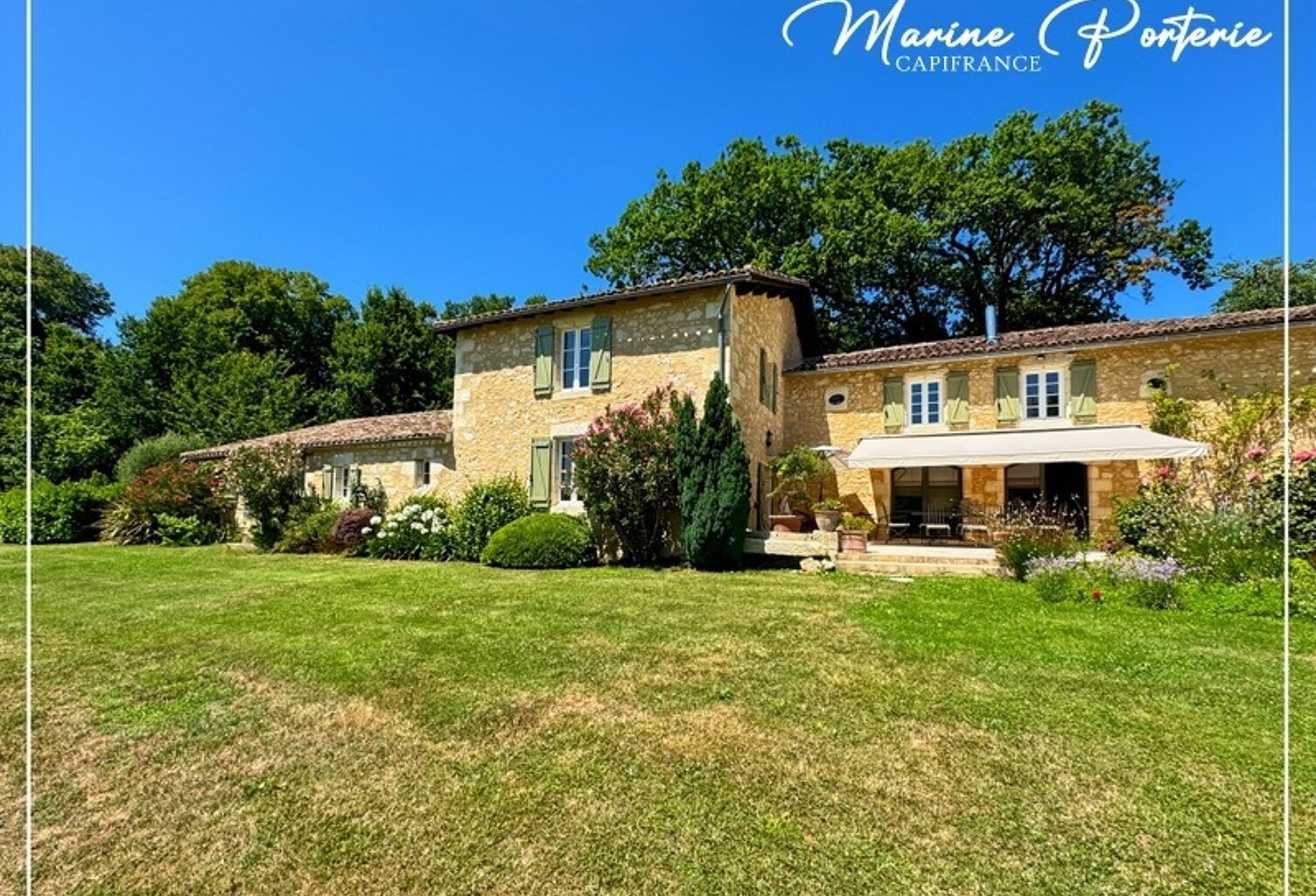 Propriété de charme en pierre – volumes exceptionnels – piscine – vue dégagée – proche Auch — photo 1
