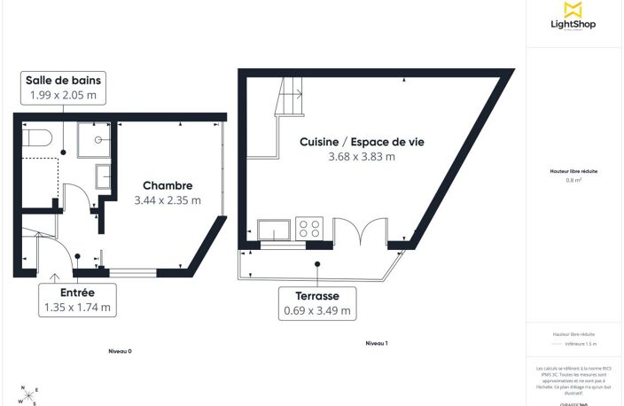 Comme une maison ! Duplex T2 - 30 m² avec balcon - Rue du Montparnasse, Paris — photo 3