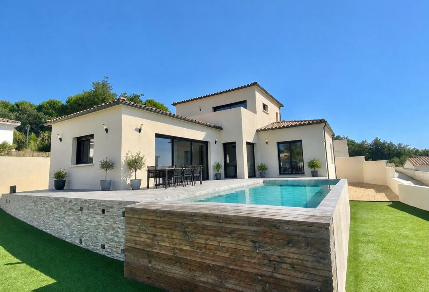 Villa contemporaine 5 pièces 150m²  Piscine chauffée - Garage - Vue panoramique — photo 1
