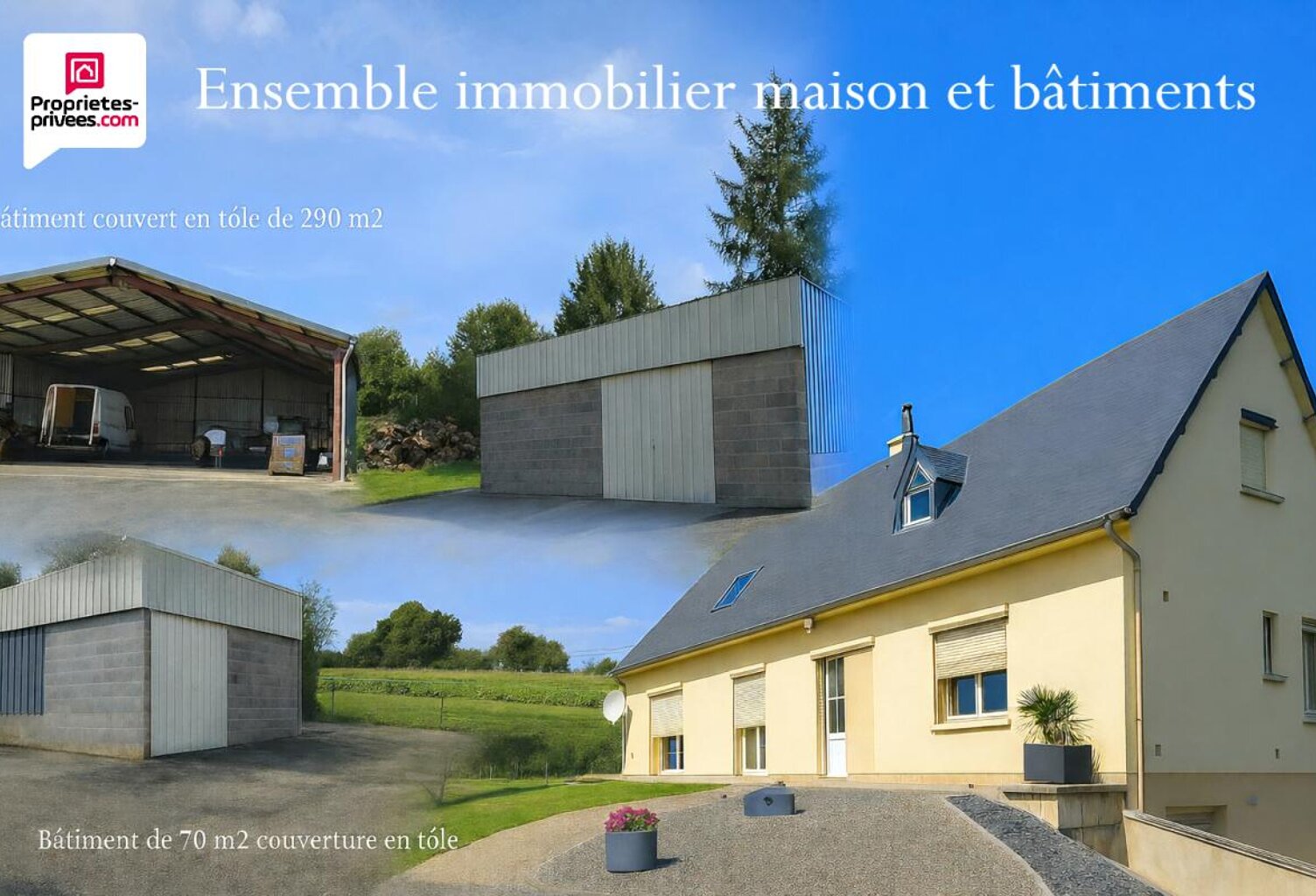 Maison et bâtiments à Grandparigny 50600 — photo 1