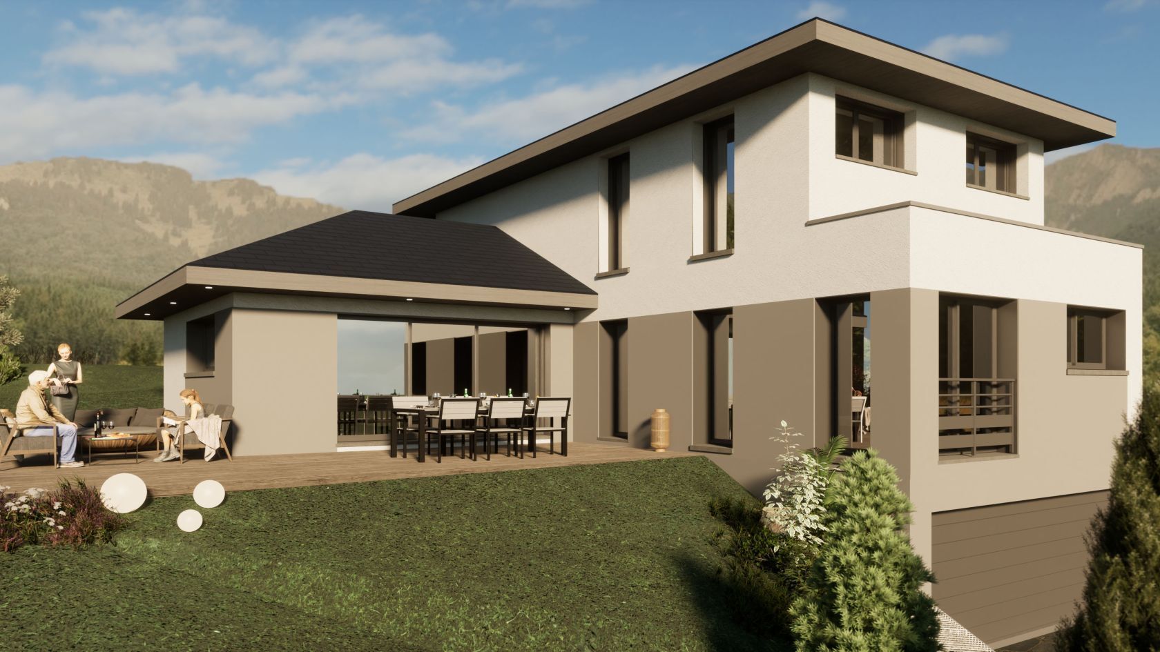 Projet de construction d'une maison 125 m² avec terrain à COPPONEX (74)