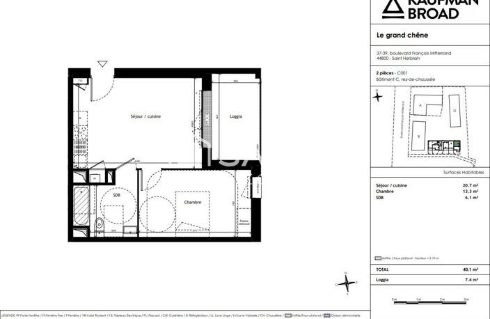 T2 neuf avec loggia et parking — photo 2