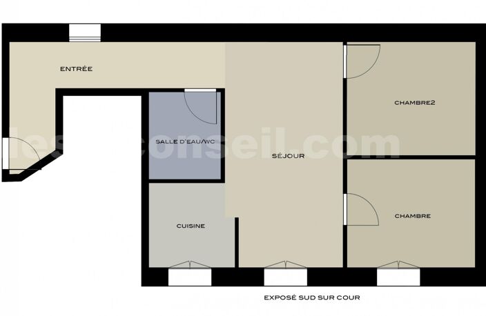 2 PIECES 40m2 au Sud du 14è — photo 2