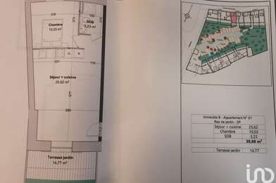 Appartement 2 pièces 156000 €