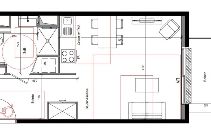 Vente Appartement 1 pièce — photo 3