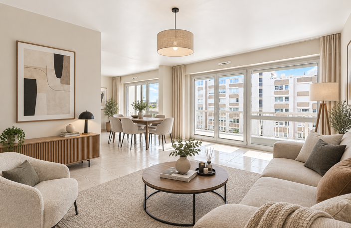 Tassin — résidence avec piscine, T4 au 8ᵉ étage, balcon et vue dégagée — photo 2