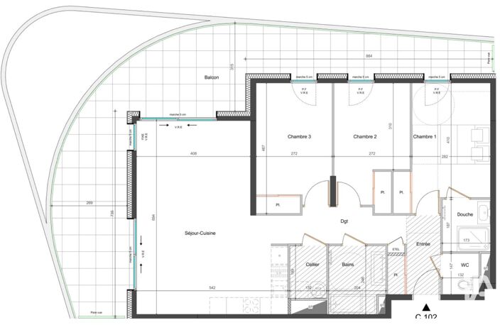 Vente Appartement 4 pièces — photo 4