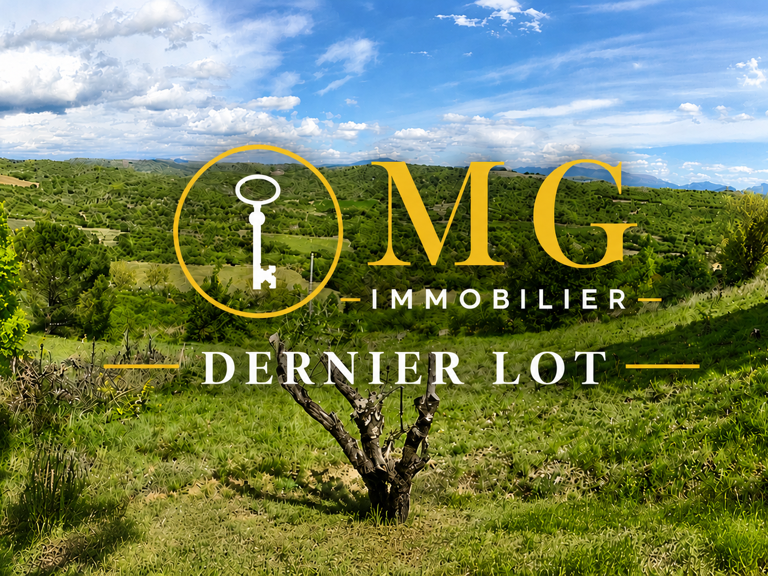 Terrain constructible viabilisé 1270 m2   vue dégagée   Puimichel (04) — photo 1