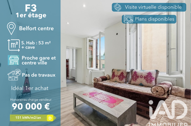 Appartement 3 pièces 90000 €