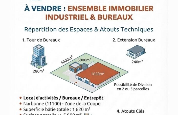 Vente Boutique/Local commercial 1 620 m&sup2; — photo 2