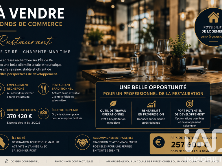Vente Restaurant 80 m&sup2; — photo 1