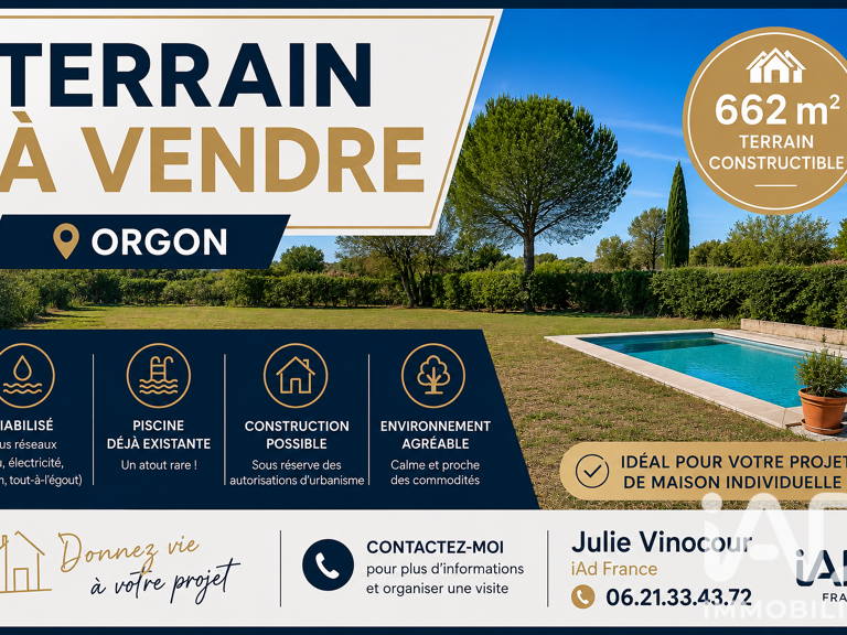 Vente Terrain à bâtir 662 m&sup2; — photo 1