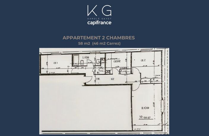 EXCLUSIVITE, proche Deauville, à Tourgéville, plage et commerces à pieds appartement 2 chambres de 58 m² à vendre — photo 4