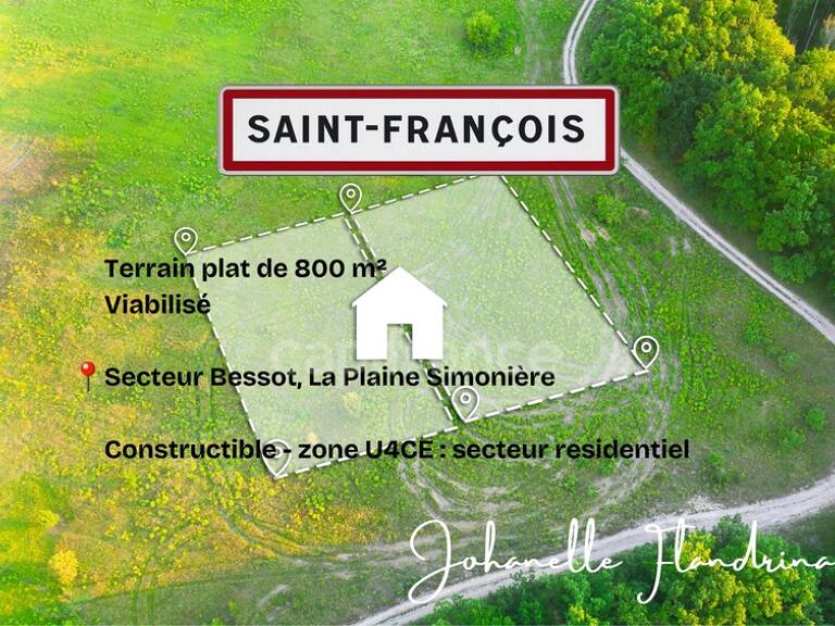 Terrain de 800 m² à vendre à SAINT FRANCOIS - La Plaine Simonière (971) — photo 1