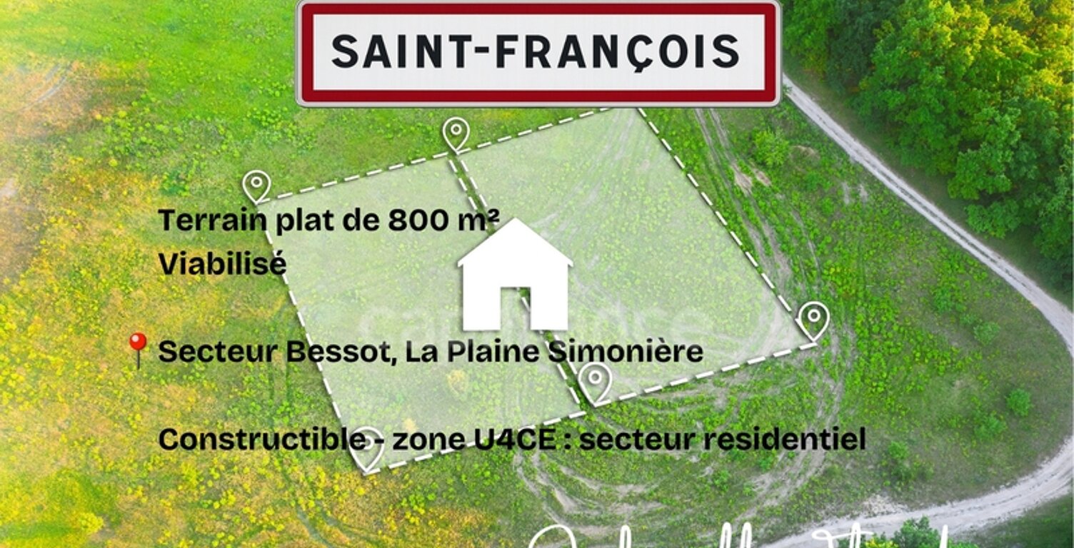 Terrain de 800 m² à vendre à SAINT FRANCOIS - La Plaine Simonière (971) — photo 1