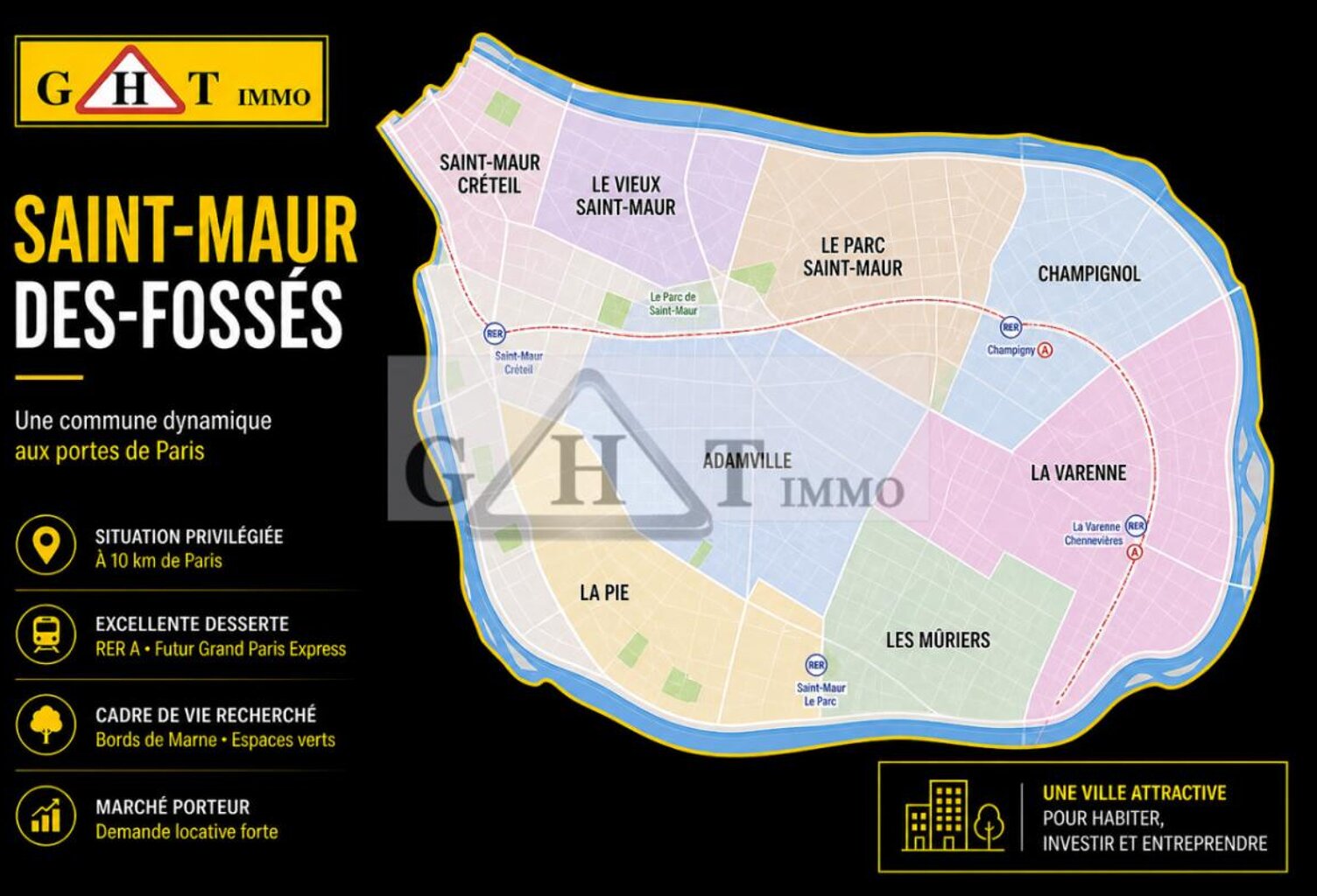 A LOUER LOCAL COMMERCIAL SAINT MAUR DES FOSSES — photo 1