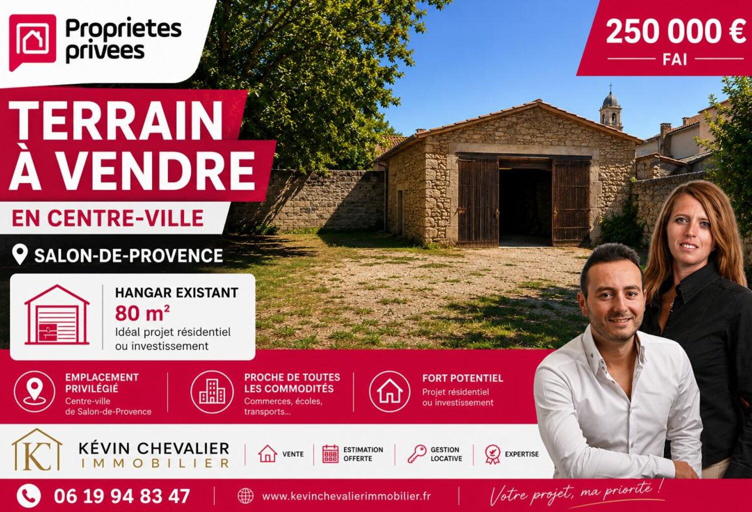 Salon-de-Provence Centre Hangar à rénover sur terrain constructible de 435 m² — photo 1