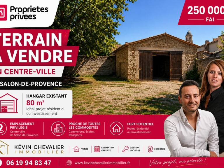 Salon-de-Provence Centre Hangar à rénover sur terrain constructible de 435 m² — photo 1