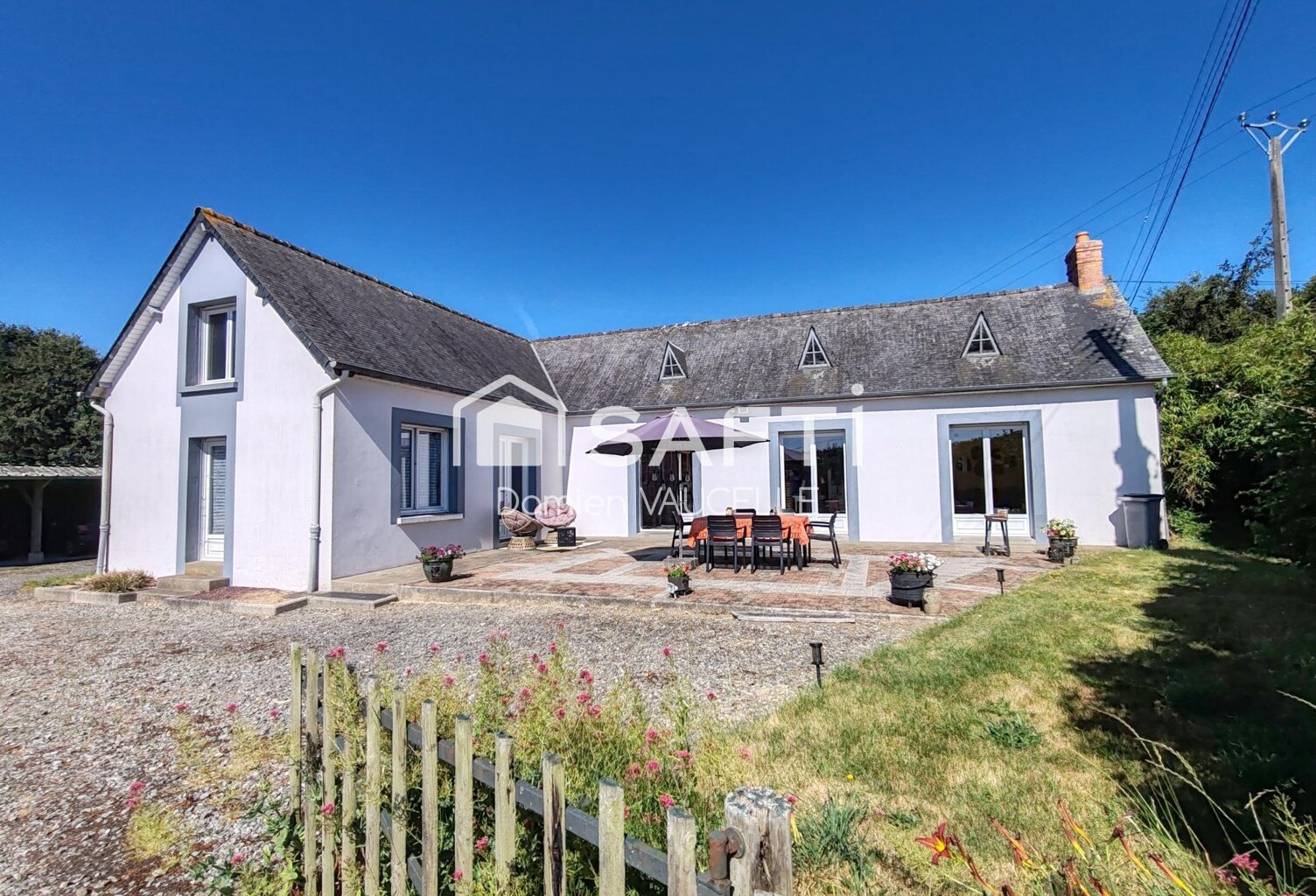 Maison de plain pied en campagne - 104 m2 , terrain 3915 m2 + garage et carport — photo 1