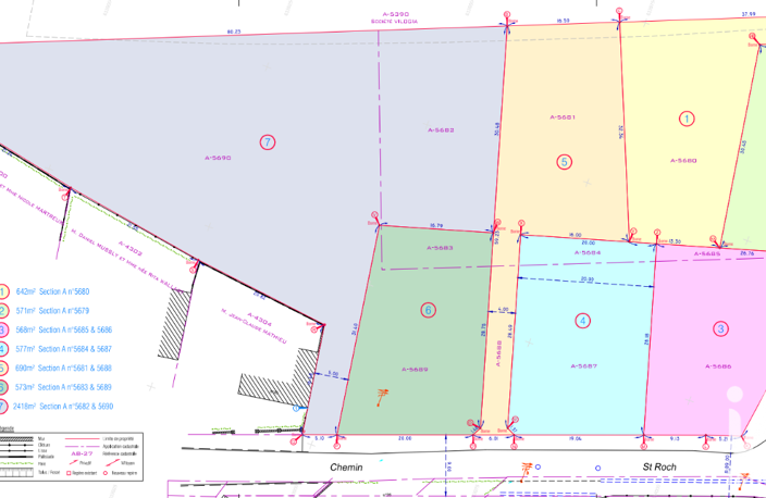 Vente Terrain à bâtir 690 m&sup2; — photo 2