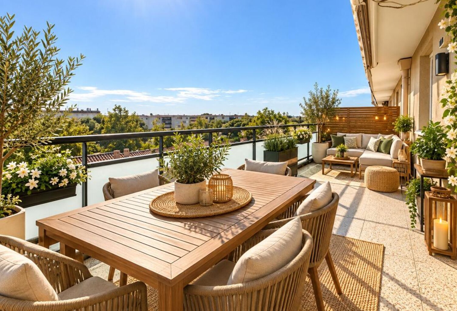 T3 d’exception baigné de lumière avec terrasse, balcon et stationnement privé au dernier étage d’une résidence récente,– Miramas — photo 1