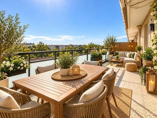 T3 d’exception baigné de lumière avec terrasse, balcon et stationnement privé au dernier étage d’une résidence récente,– Miramas — photo du bien