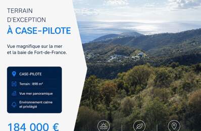 Dpt Martinique (972), à vendre CASE PILOTE terrain de 898 m2 Vue Mer ! — photo du bien