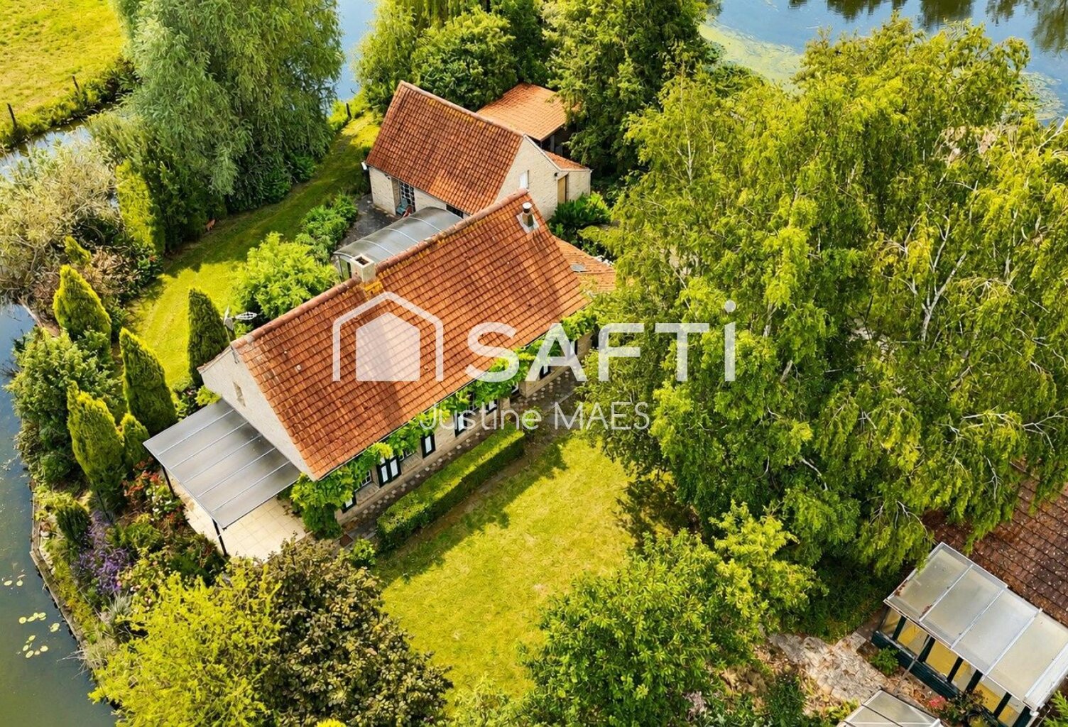 Propriété d'exception à Watten avec 3 logements indépendants et étang privé — photo 1
