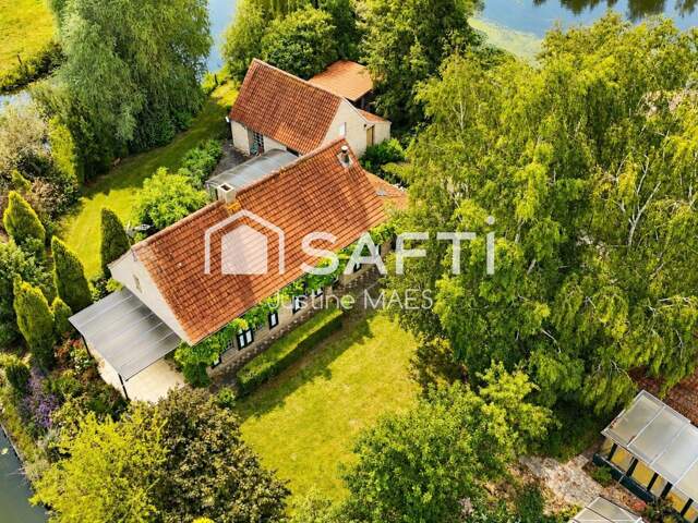Propriété d'exception à Watten avec 3 logements indépendants et étang privé — photo du bien