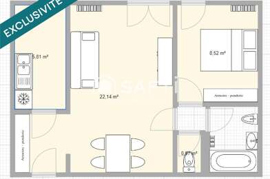 Appartement 3 pièces 120000 €