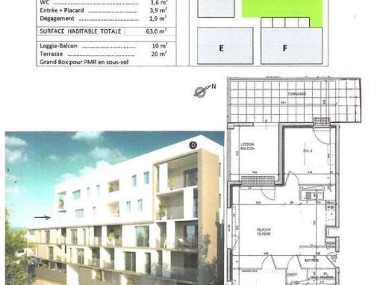 Appartement de 63m2 à louer sur Nantes — photo 1