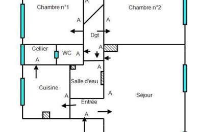 Appartement 3 pièces 700 €