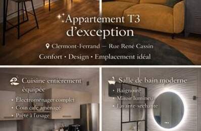 Appartement de 55m2 à louer sur Clermont-Ferrand — photo du bien