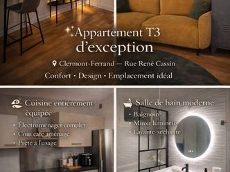 Appartement de 55m2 à louer sur Clermont-Ferrand — photo 1