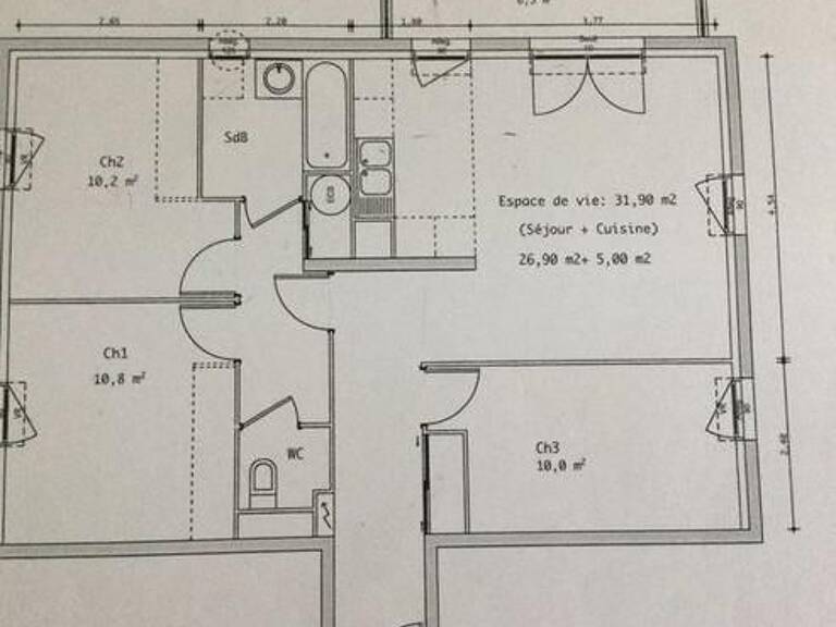 Appartement de 73m2 à louer sur Saint-Maximin — photo 1