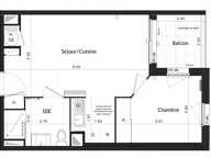 Studio de 37m2 à louer sur Castelnau-le-Lez — photo 2