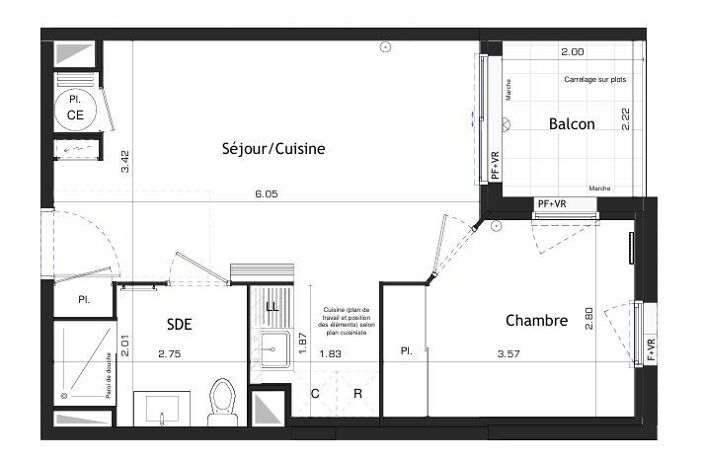 Studio de 37m2 à louer sur Castelnau-le-Lez — photo 2