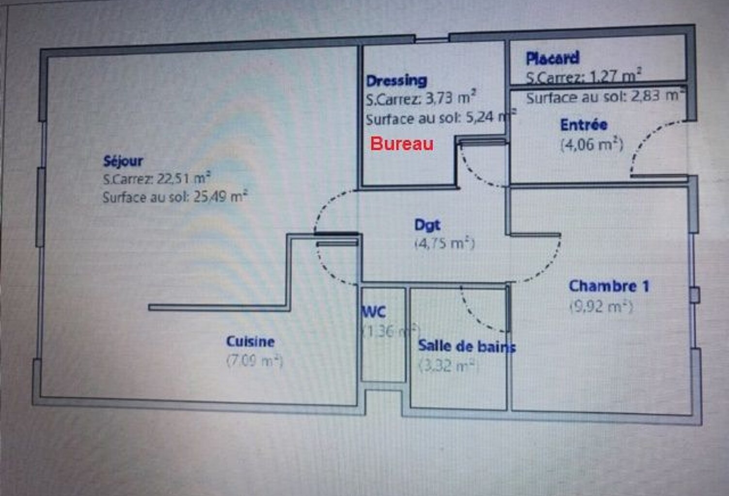 Appartement de 64m2 à louer sur Gagny — photo 1