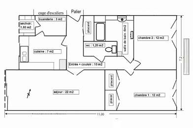 Appartement 3 pièces 815 €