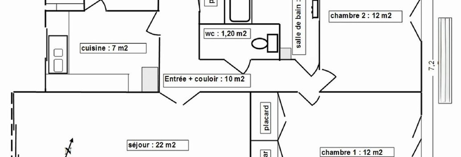 Appartement 3 Pièces 75 m² à louer à Sète (34200)