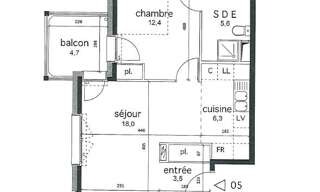 Appartement 2 Pièces 46 m² à louer à Saint-Julien-en-Genevois (74160)