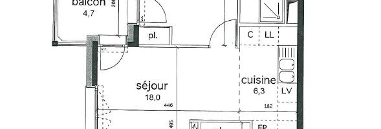 Appartement 2 Pièces 46 m² à louer à Saint-Julien-en-Genevois (74160)