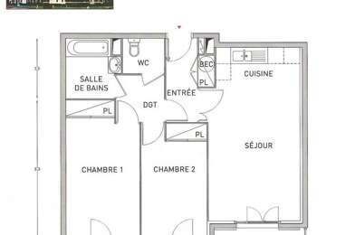 Appartement 3 pièces 1360 €
