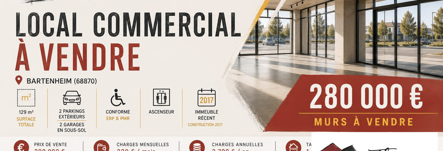 Local industriel  129 m² à vendre à Bartenheim (68870)